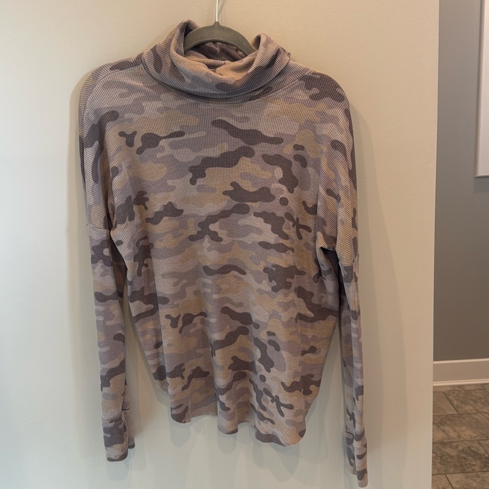 Camo turtleneck from Evereve